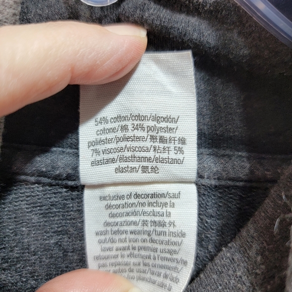 PINK Victoria's Secret Women Oversized Cowl Neck Pullover Sweater Washed Gray M. - Picture 6 of 8